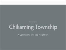 Tablet Screenshot of chikamingtownship.org